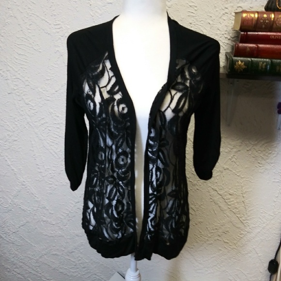 bobeau Tops - Bobeau black Small over shirt